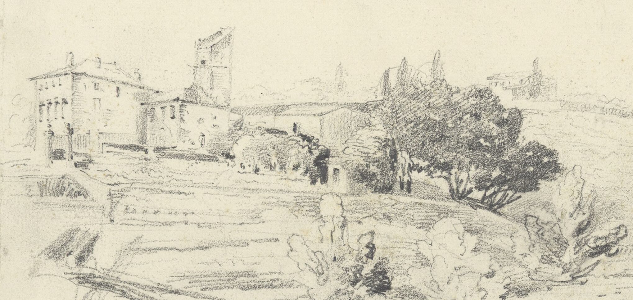 Le Mas de Méric vu par Jean-Marie Amelin en 1835 Le Mas de Méric vu par Jean-Marie Amelin en 1835
