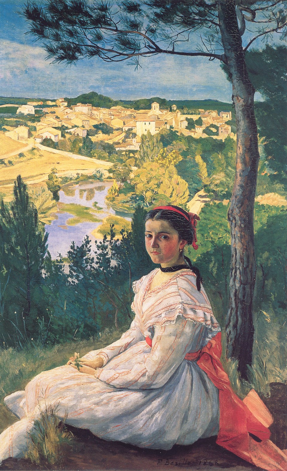 960px-Bazille,_Frédéric_~_View_of_the_Village,_1868 Frédéric Bazille, "Vue de village", 1868
