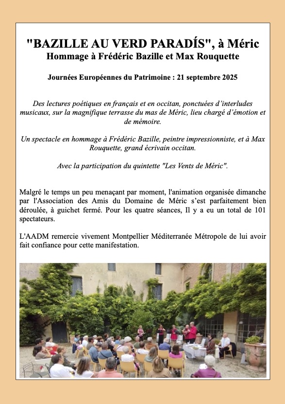 Bazille au verd paradís Les enfants ambassadeurs du Musée Fabre à Méric