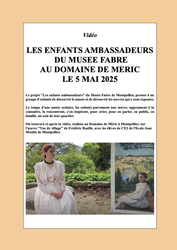 Les enfants ambassadeurs du Musée Fabre à Méric