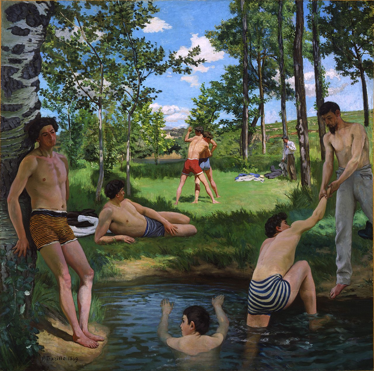 Fréderic BAZILLE La réunion de famille Musée d'Orsay RF 2749