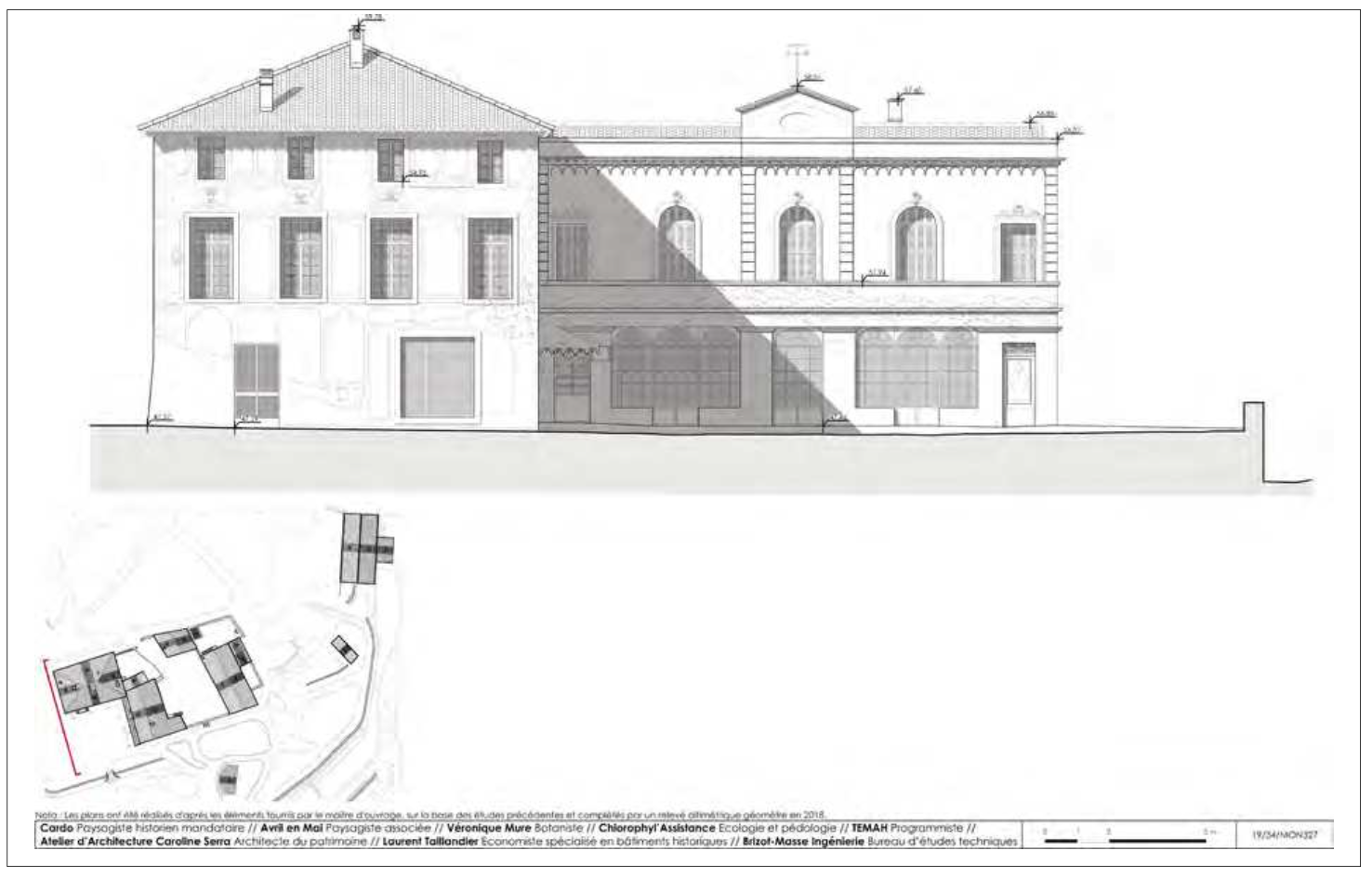 Le Mas de Méric vu par Jean-Marie Amelin en 1835