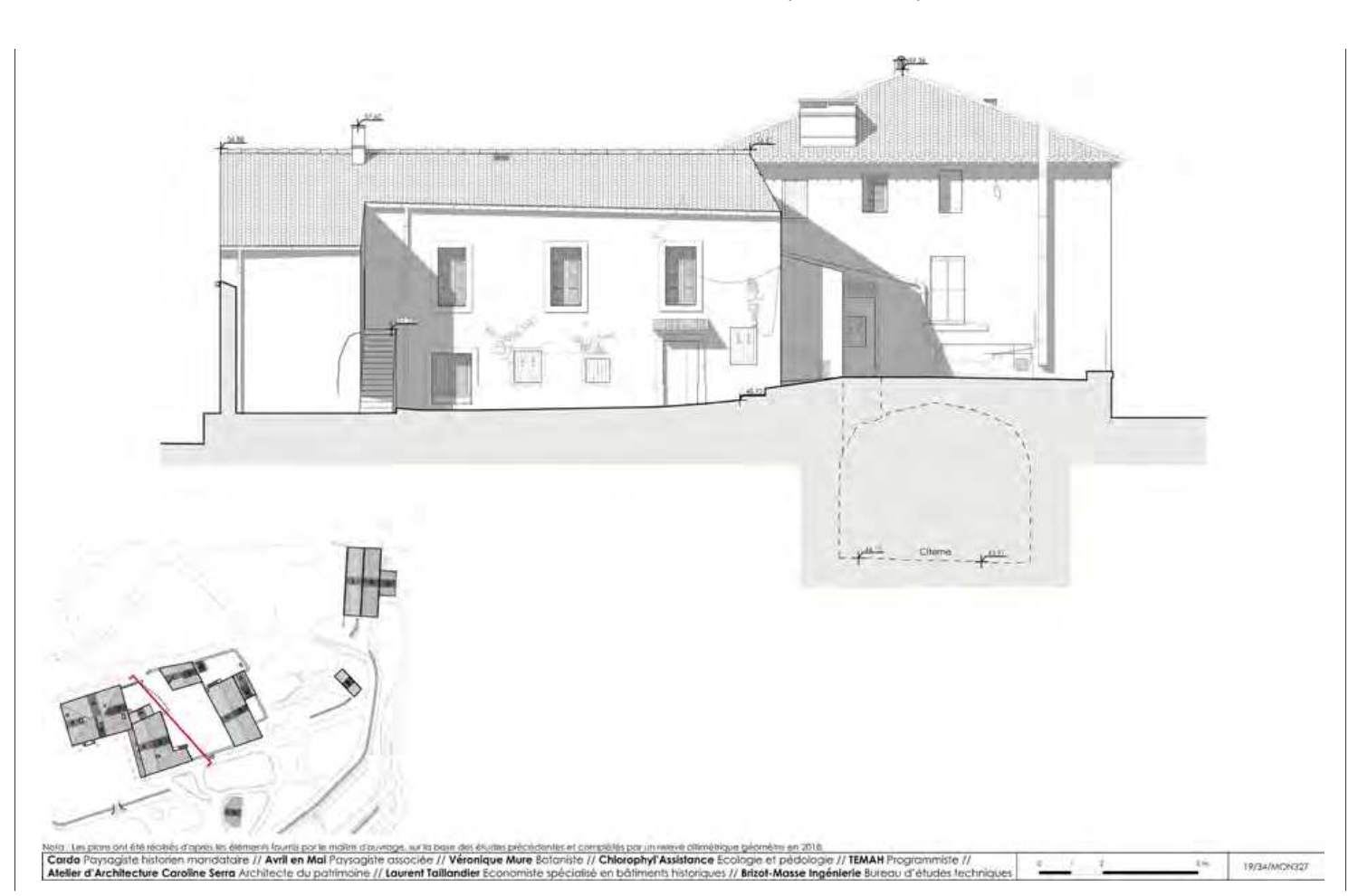 Le Mas de Méric vu par Jean-Marie Amelin en 1835