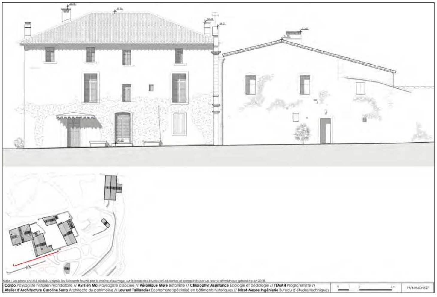 Le Mas de Méric vu par Jean-Marie Amelin en 1835