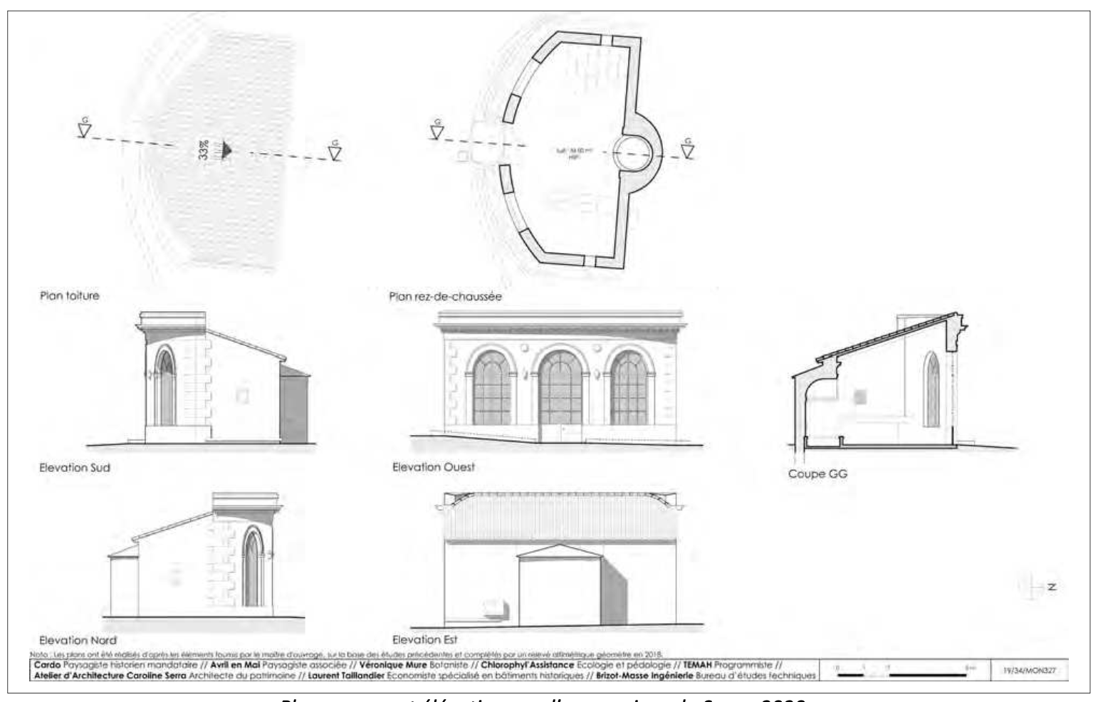 Le Mas de Méric vu par Jean-Marie Amelin en 1835