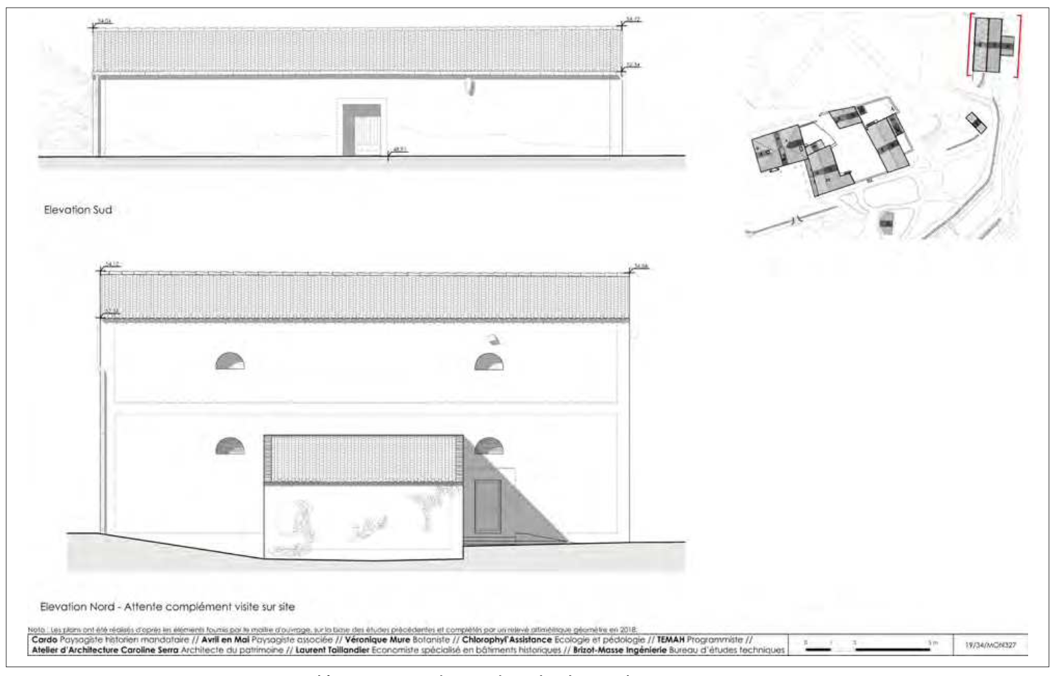 Le Mas de Méric vu par Jean-Marie Amelin en 1835