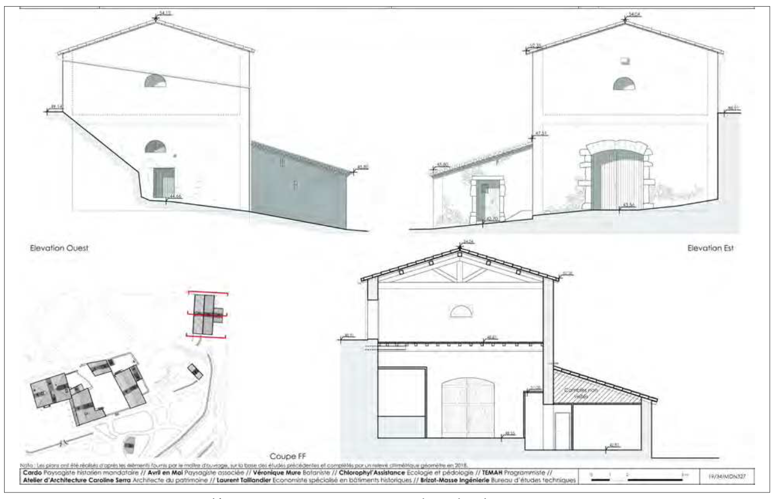 Le Mas de Méric vu par Jean-Marie Amelin en 1835