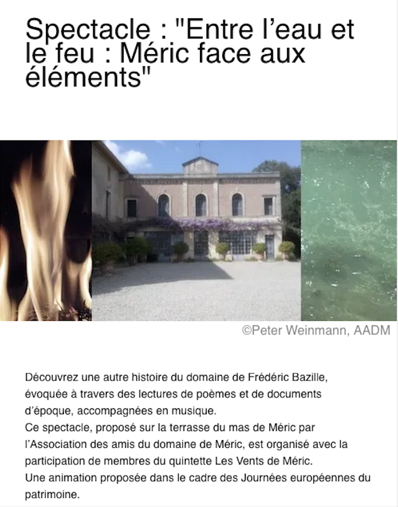 Entre l'eau et le feu : Méric face aux éléments