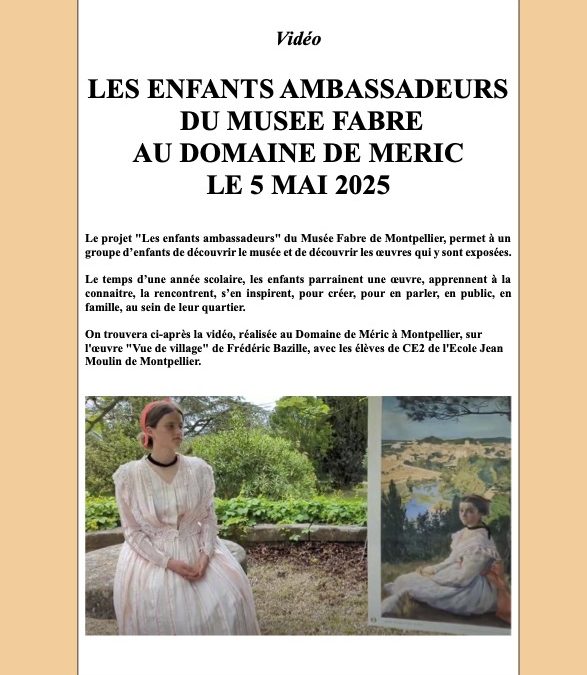 Les enfants ambassadeurs du musée Fabre